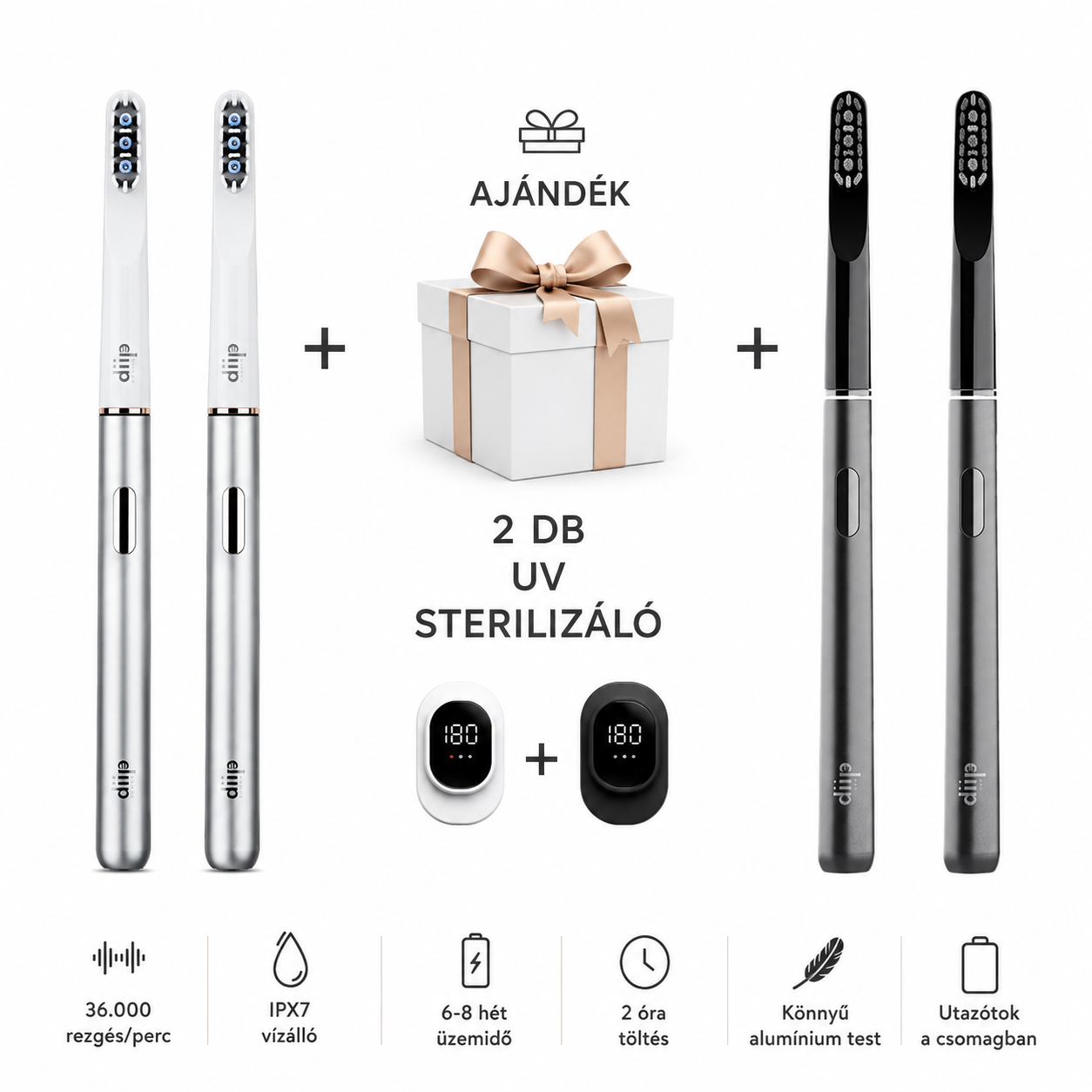 diip™ Családi csomag + 2db ajándék sterilizáló